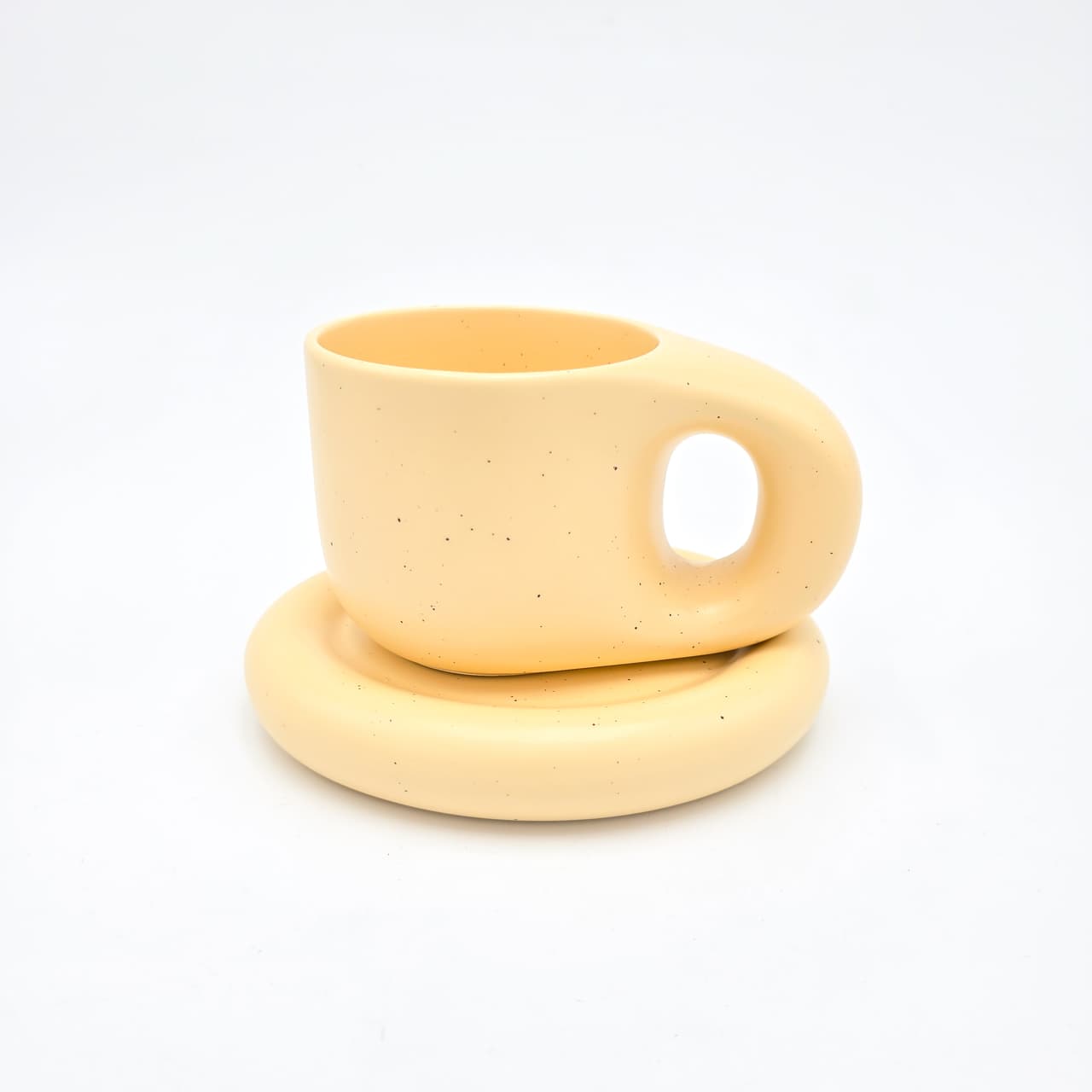 Ceasca cu farf MATT DOTS