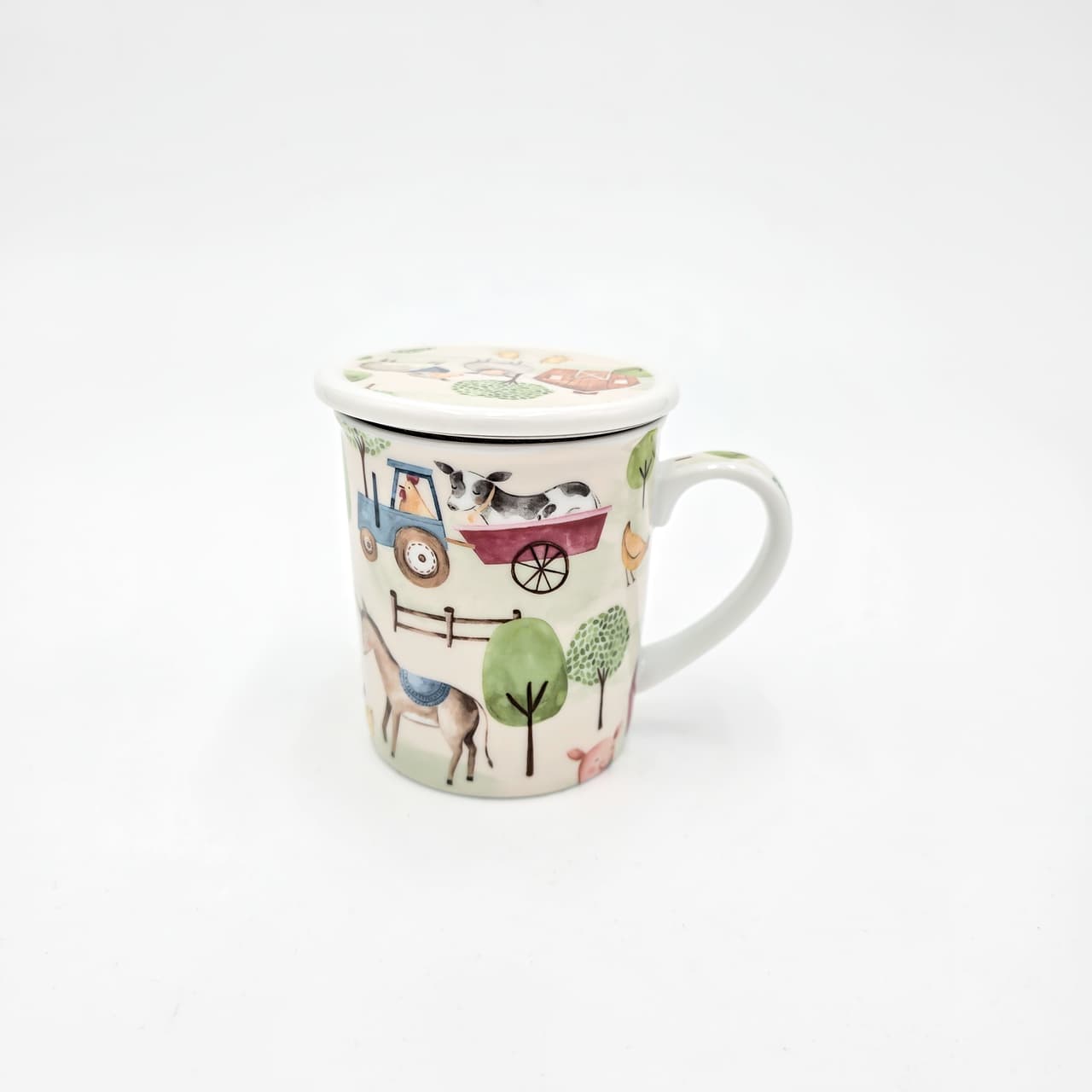 Cana cu inf inox CHARLES portelan 0.25l