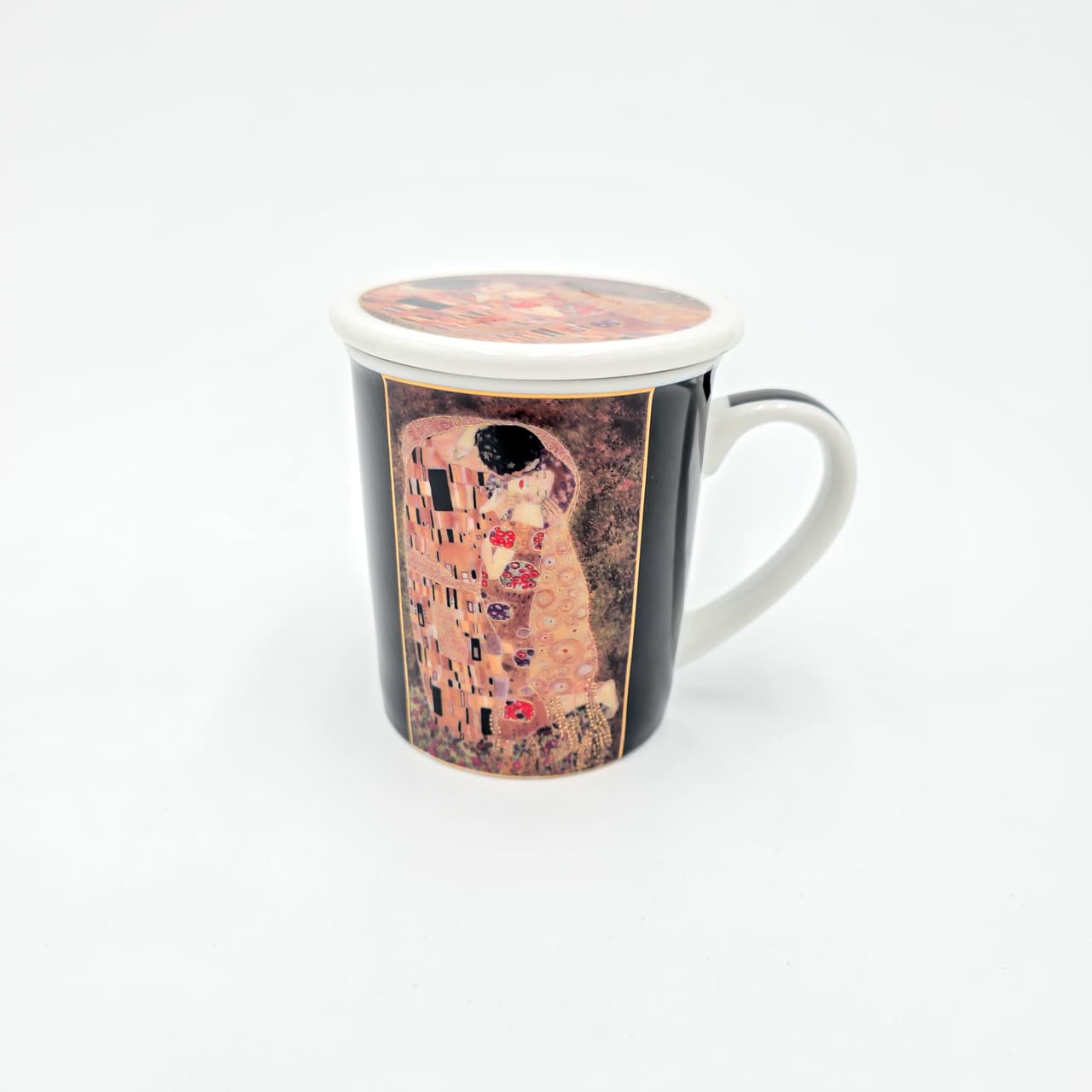Cana cu inf si capac KLIMT KISS 0.25l portelan
